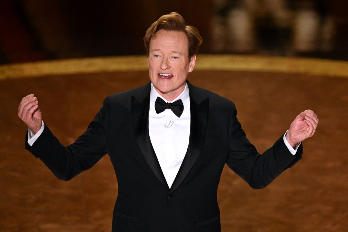 Conan O'Brien onstage during the 97th Annual Academy Awards at the Dolby Theatre in Hollywood, California on March 2, 2025