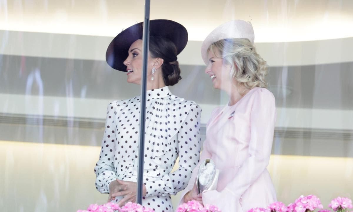 Peter's girlfriend was spotted with the Duchess of Cambridge at Ascot Racecourse.