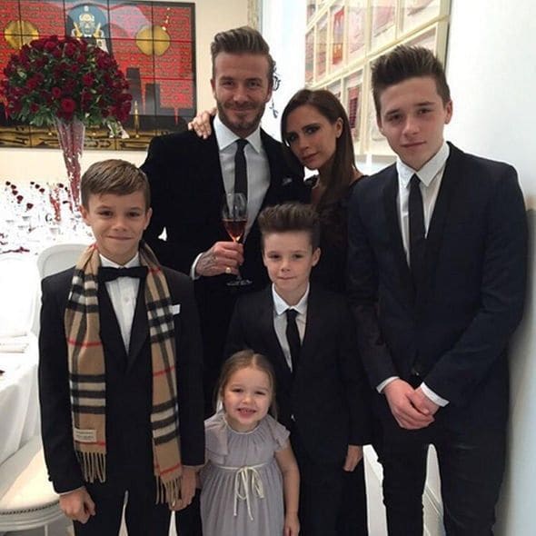 David admitted he gets "physically ill" leaving his children (Romeo, Harper, Cruz and Brooklyn).
<br>
Photo: Instagram.com/@VictoriaBeckham