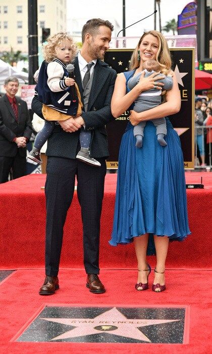 Ryan Reynolds beamed alongside his wife Blake Lively and their daughters at his Hollywood Walk of Fame ceremony.
Photo: Rob Latour/Variety/REX/Shutterstock