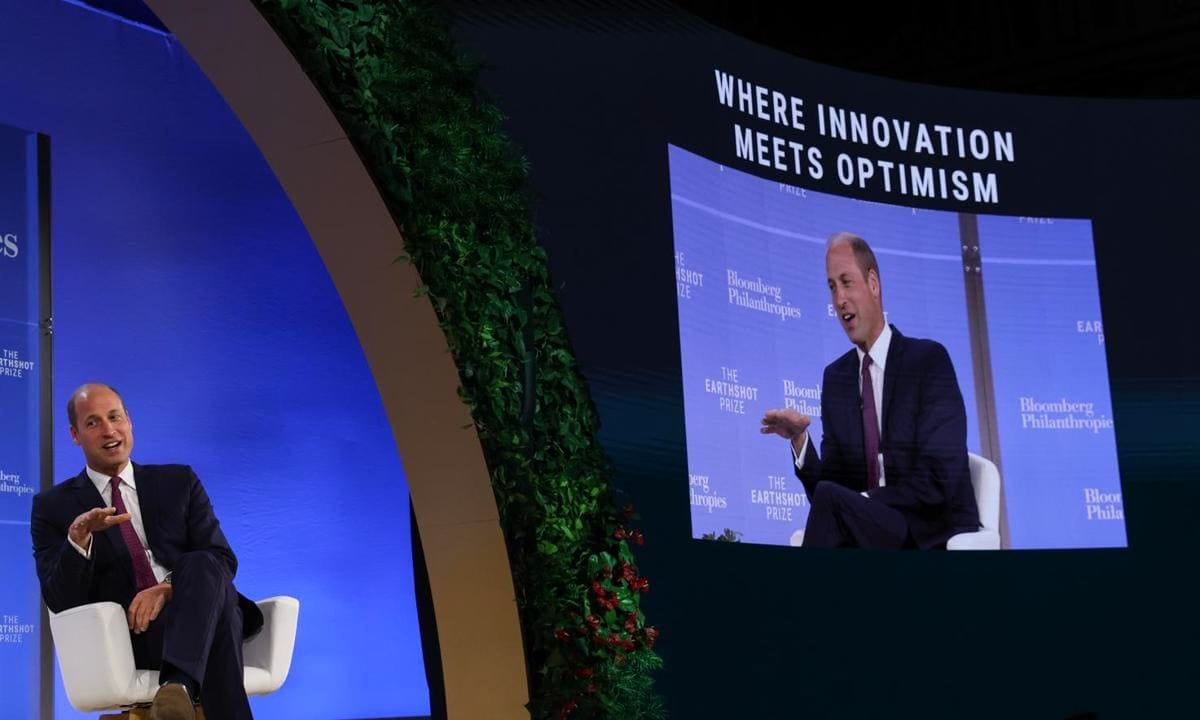 Following the meeting, Prince William attended the second Earthshot Prize Innovation Summit at The Plaza. The 15 finalists for this year's awards ceremony were announced at the event, which was hosted in partnership with Bloomberg Philanthropies