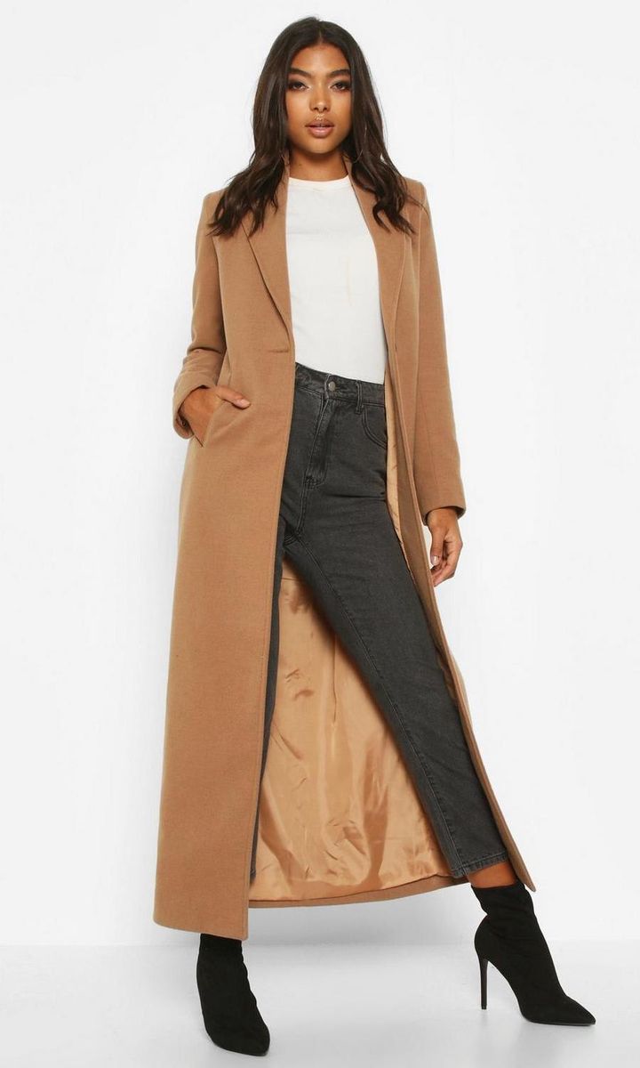 Camel coat - Boohoo