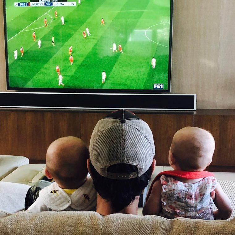 Enrique and his twins