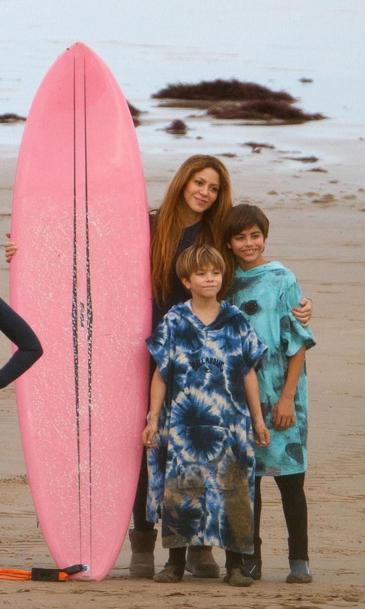 Shakira and her kids