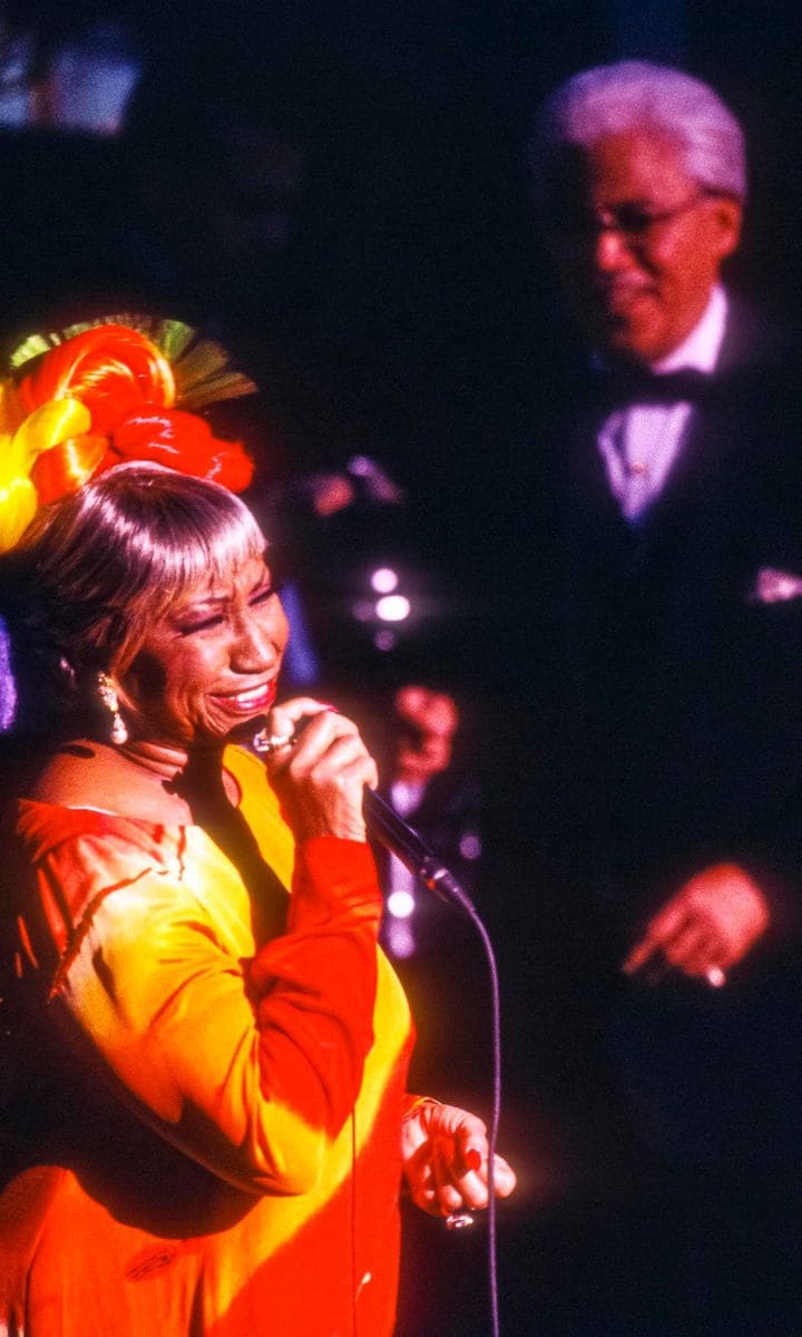 Celia Cruz Performs At Lincoln Center