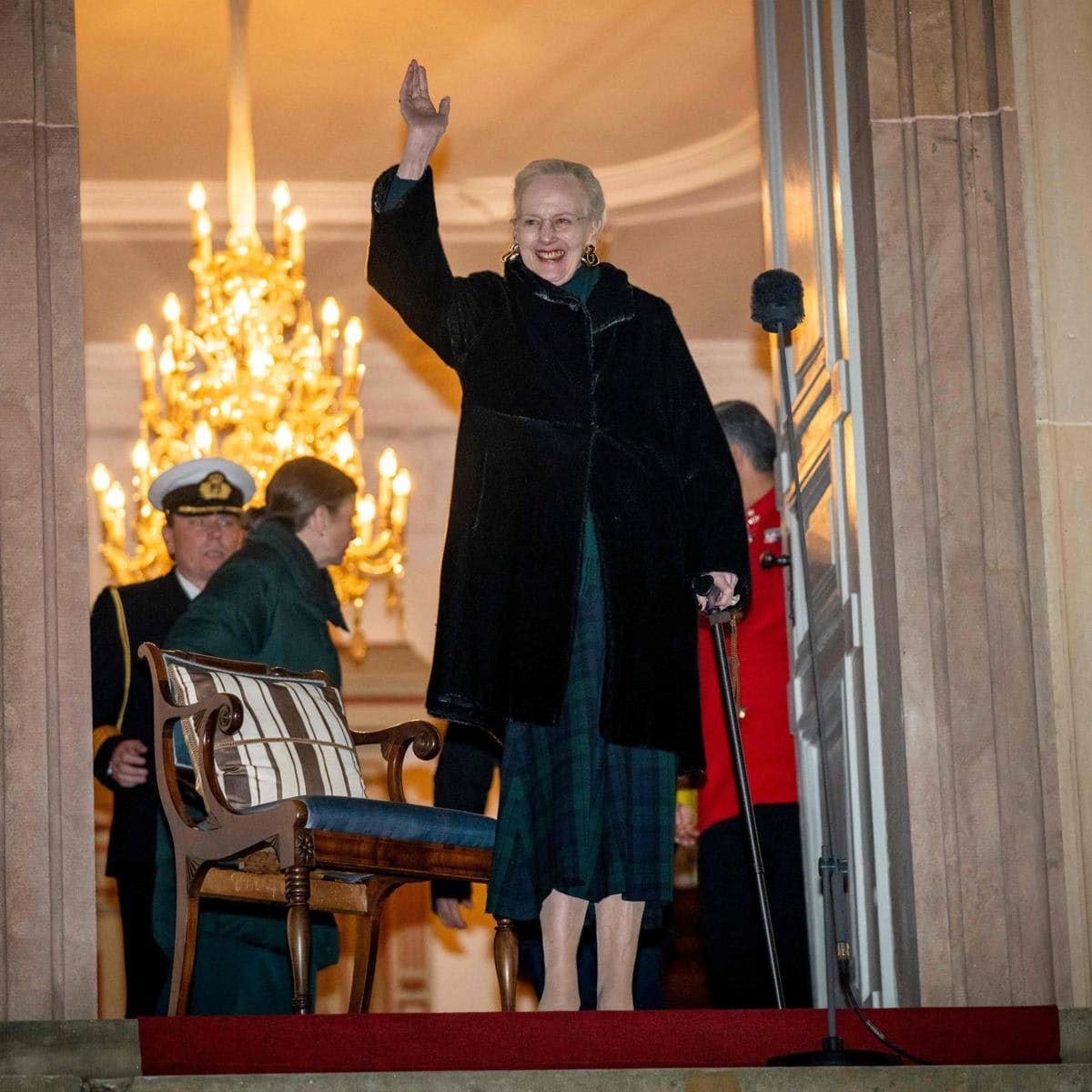 Her Majesty made an appearance at Fredensborg Castle on April 12