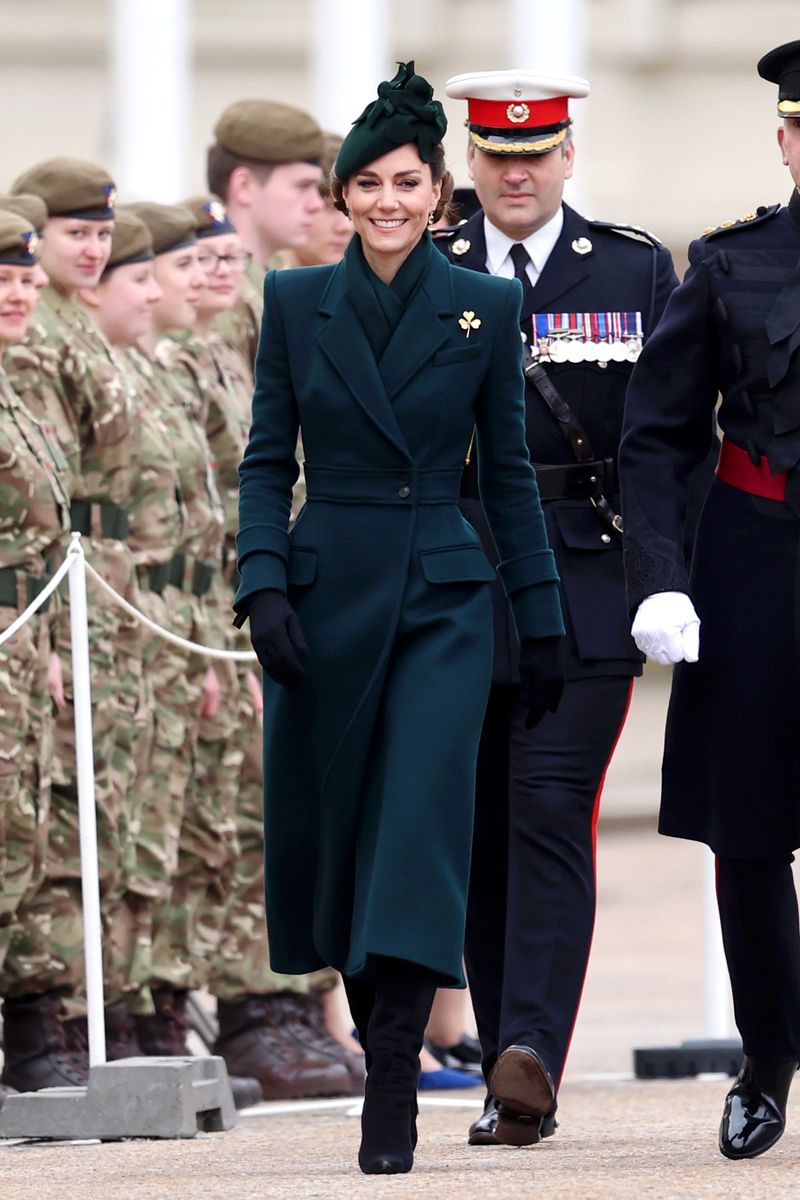 The Princess of Wales visited Wellington Barracks on St. Patrick's Day 2025