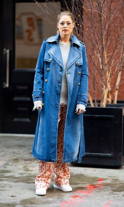 celebrity denim on denim trend