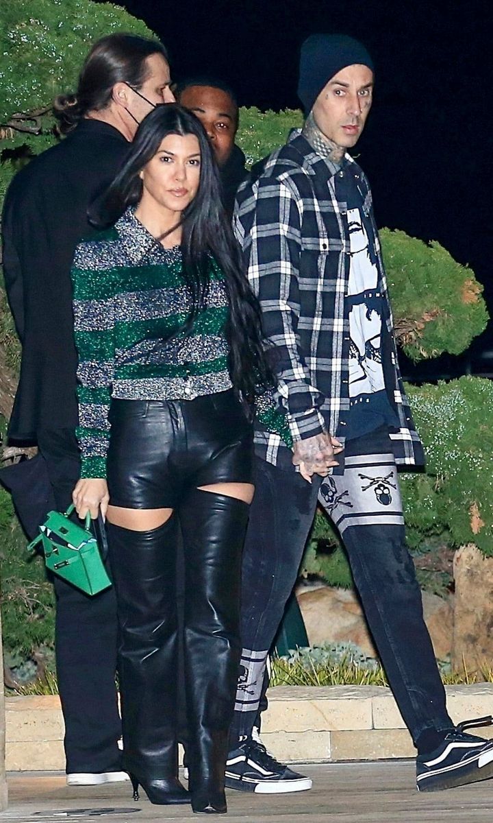 Kourtney Kardashian and Travis Barker