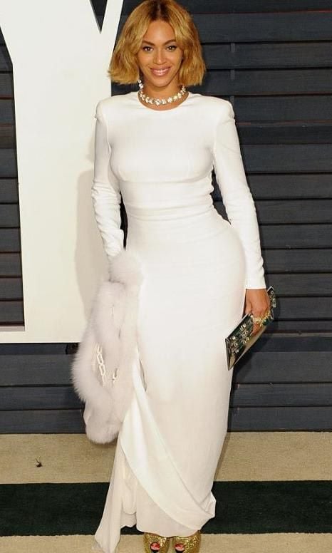 Beyonce at the Vanity Fair party in 2015