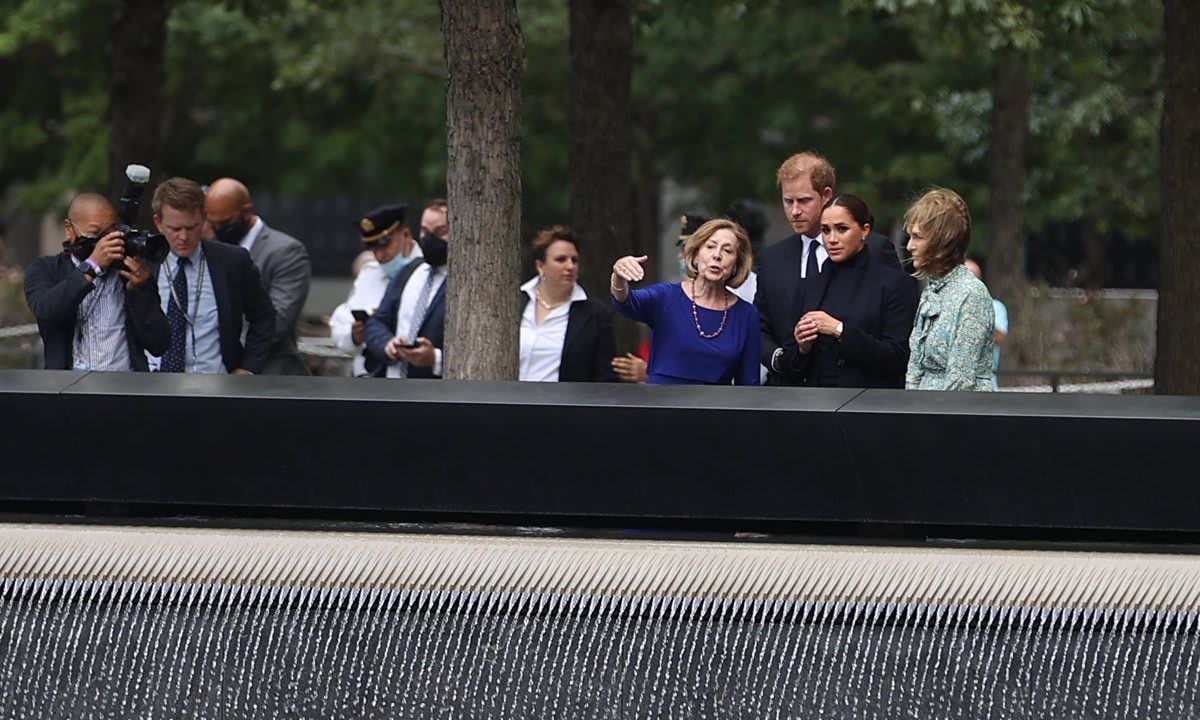 The Duke and Duchess of Sussex visited the 9/11 Memorial on Sept. 23