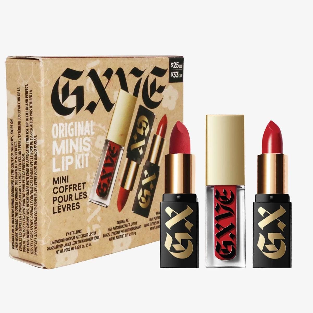 GXVE Beauty by Gwen Stefani Original Mini Trio Lip Kit