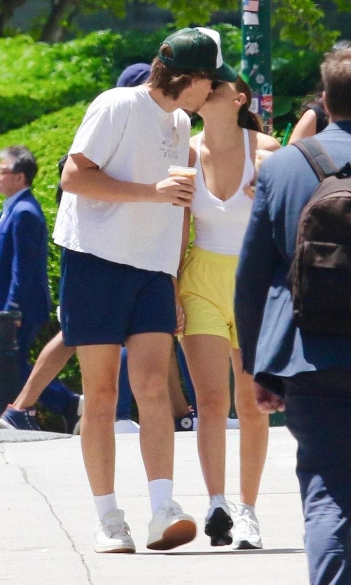 PDA Alert! Millie Bobby Brown and her husband Jake Bongiovi are all smiles as they look all loved up while sharing a tender kiss during a romantic stroll in Manhattanâ€™s SoHo neighborhood