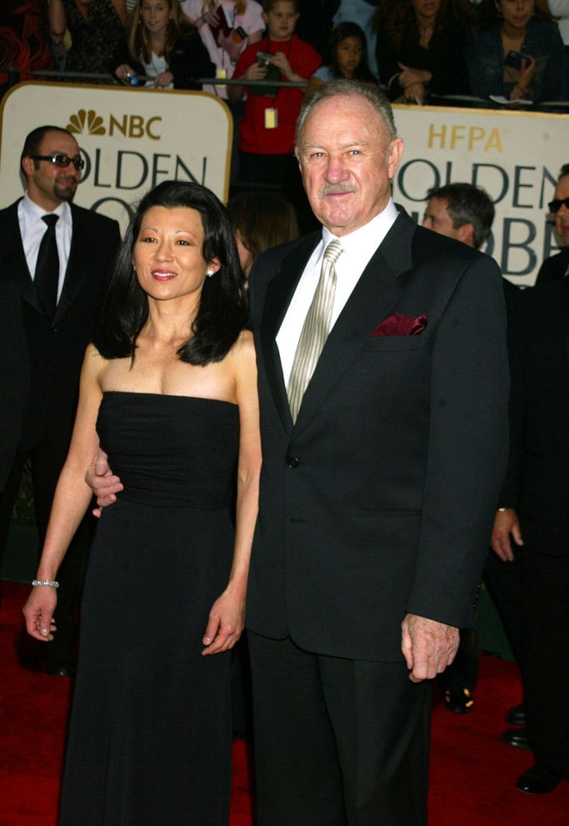 Gene Hackman & wife Betsy Arakawa during The 60th Annual Golden Globe Awards - Arrivals at The Beverly Hilton Hotel in Beverly Hills, California, United States. (Photo by Jeffrey Mayer/WireImage)