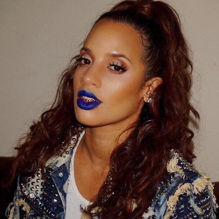 Dascha Polanco blue lips