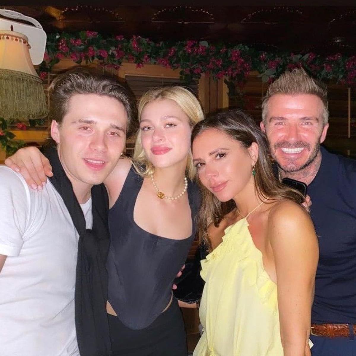 Brooklyn Beckham, Nicola Anne Peltz, Victoria and David Beckham