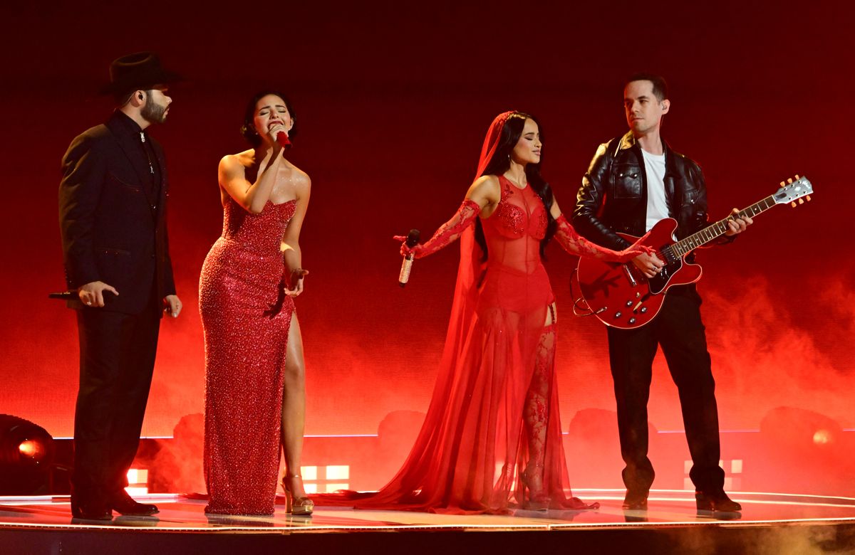 Leonardo Aguilar, Angela Aguilar, Becky G and Edgar Barrera 