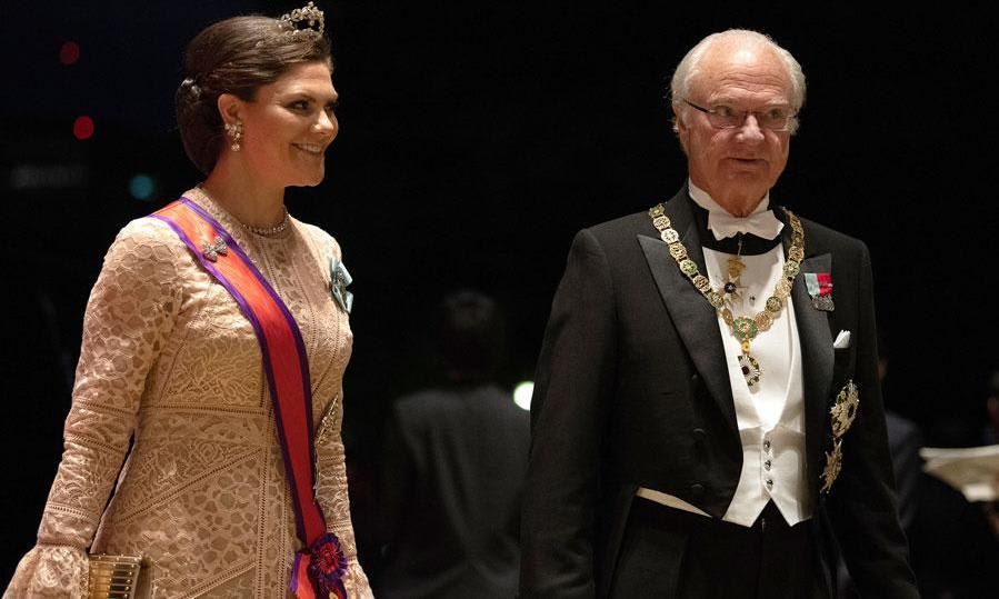 Crown Princess Victoria and her father King Carl XVI Gustaf