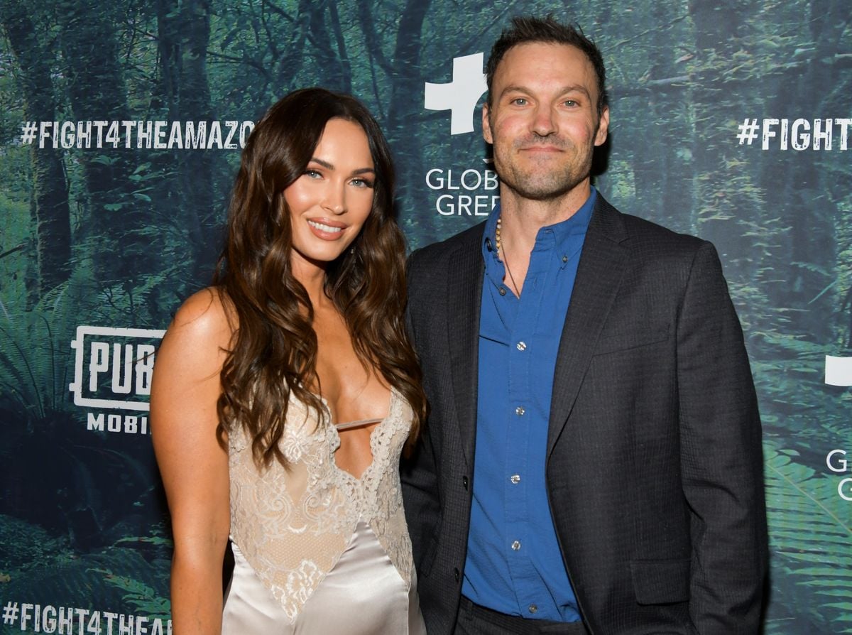 Megan Fox and Brian Austin Green on December 09, 2019 in Los Angeles, California. 