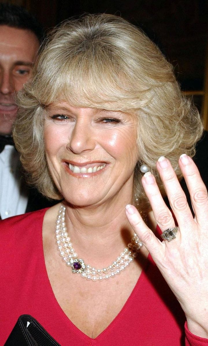 Camilla's engagement ring once belonged to her husband's grandmother, Queen Elizabeth The Queen Mother.