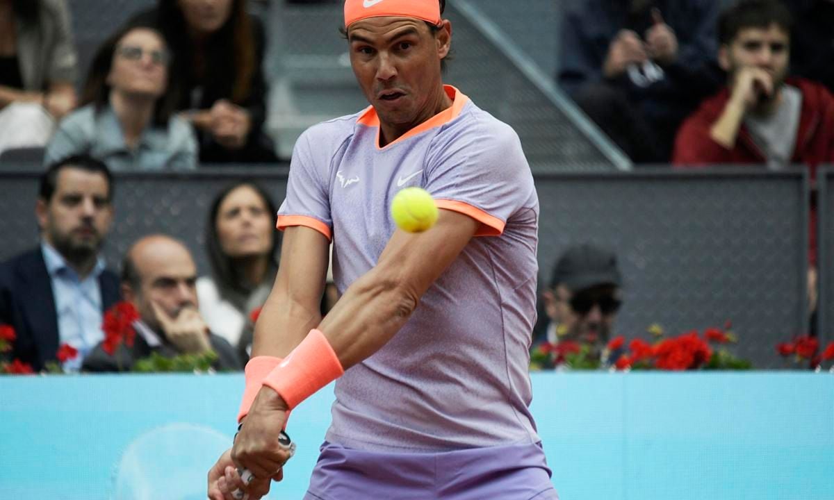 Mutua Madrid Open 202 Tennis Tournament On 25th April In Madrid, Spain.