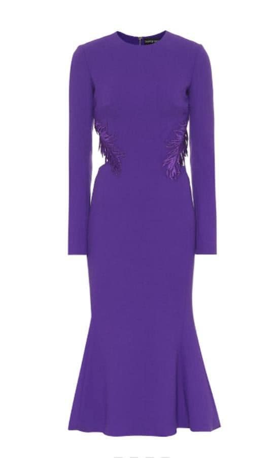 Meghan Markle purple dress David Koma
