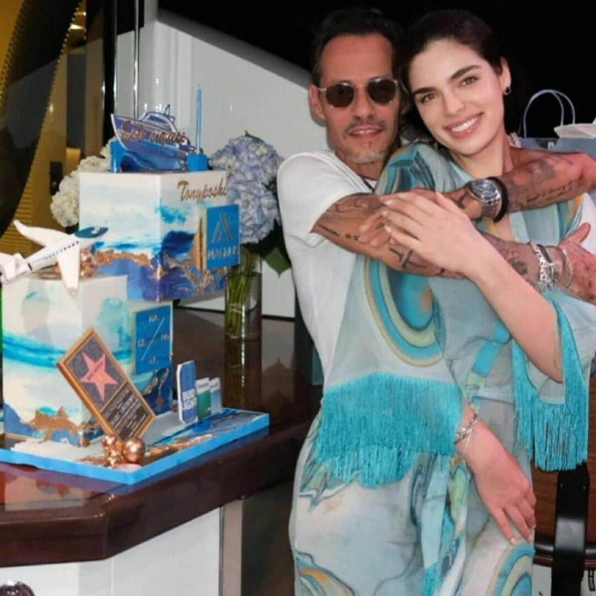 Nadia Ferreira celebrates Marc Anthony's birthday