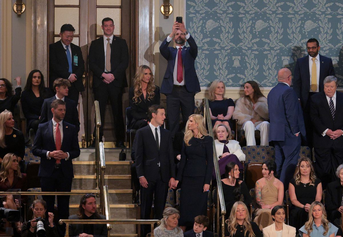 Ivanka Trump and her family attended a joint session of Congress to support Donald Trump