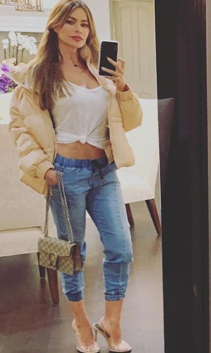 Sofia Vergara low rise jeans