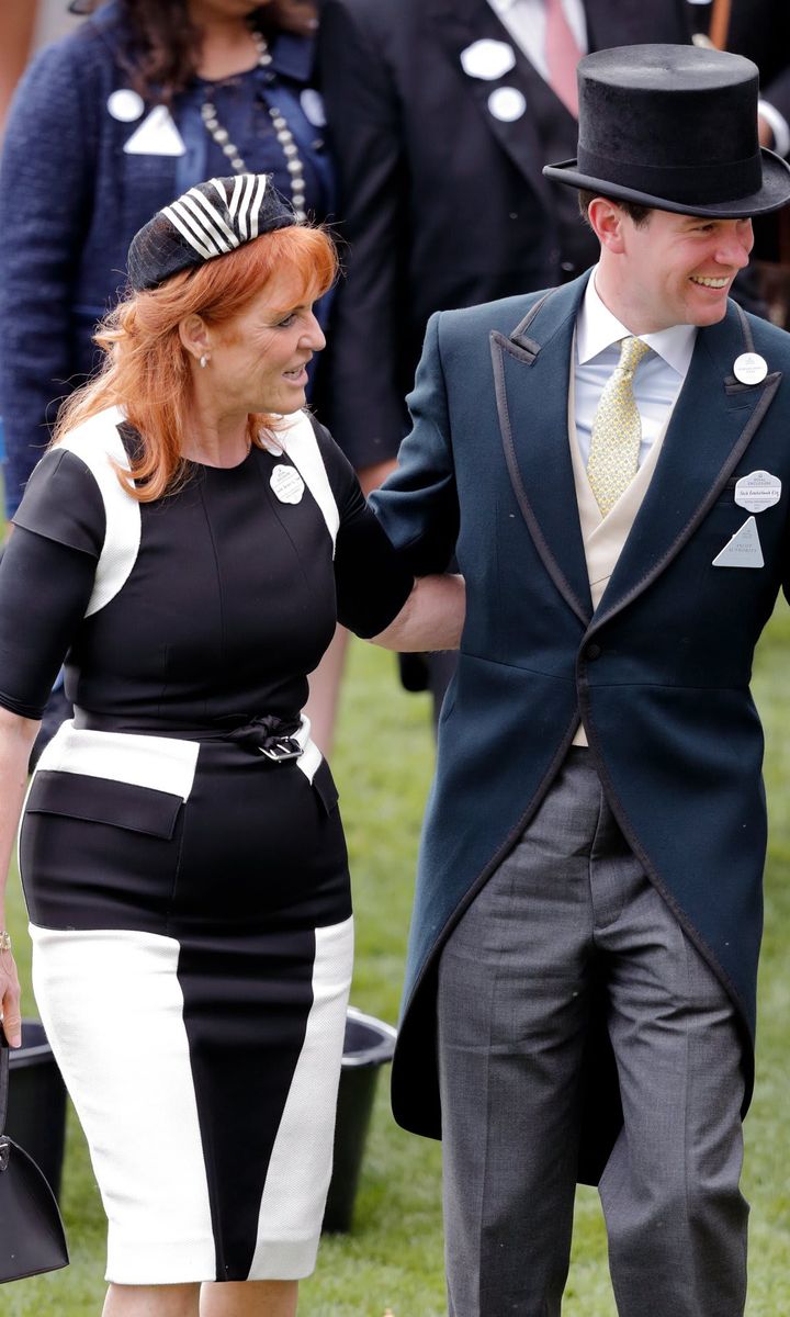 The Duchess of York came to her son in law Jack‘s defense after he was photographed on a boat with three women