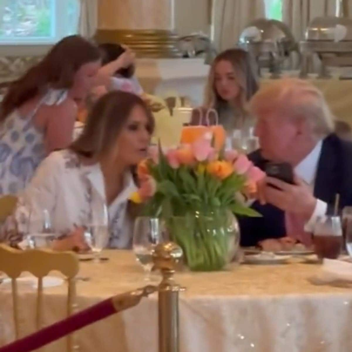 Melania and Trump at Mar a Lago