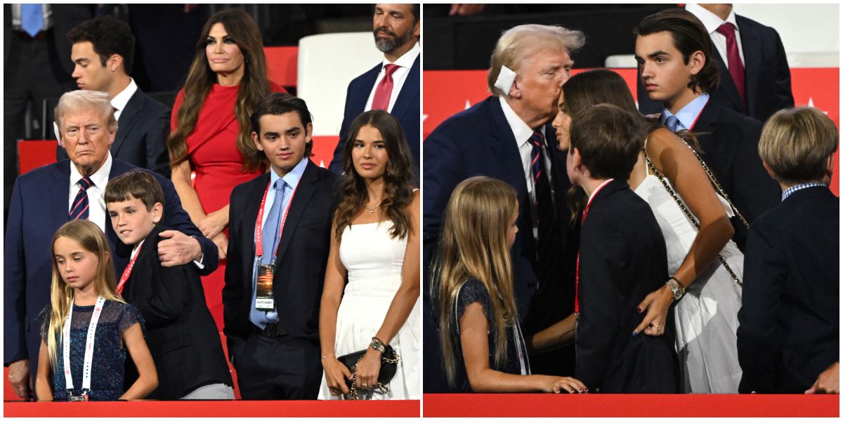 Donald Trump with grandkids