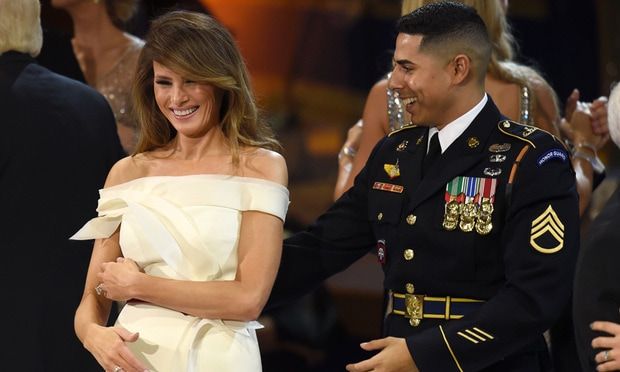 The first lady seemed 'nervous', noted her dance parter. 'I don't think she was ready for all of that attention.'
Photo: Getty Images