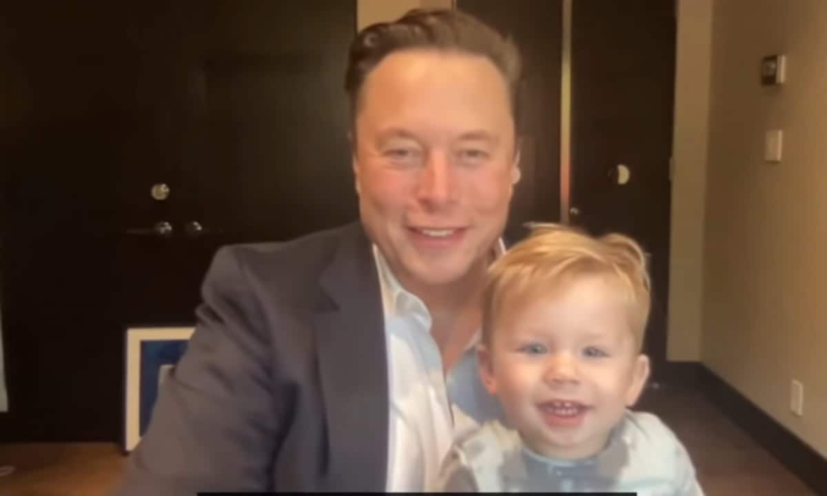 Elon Musk and son screenshot