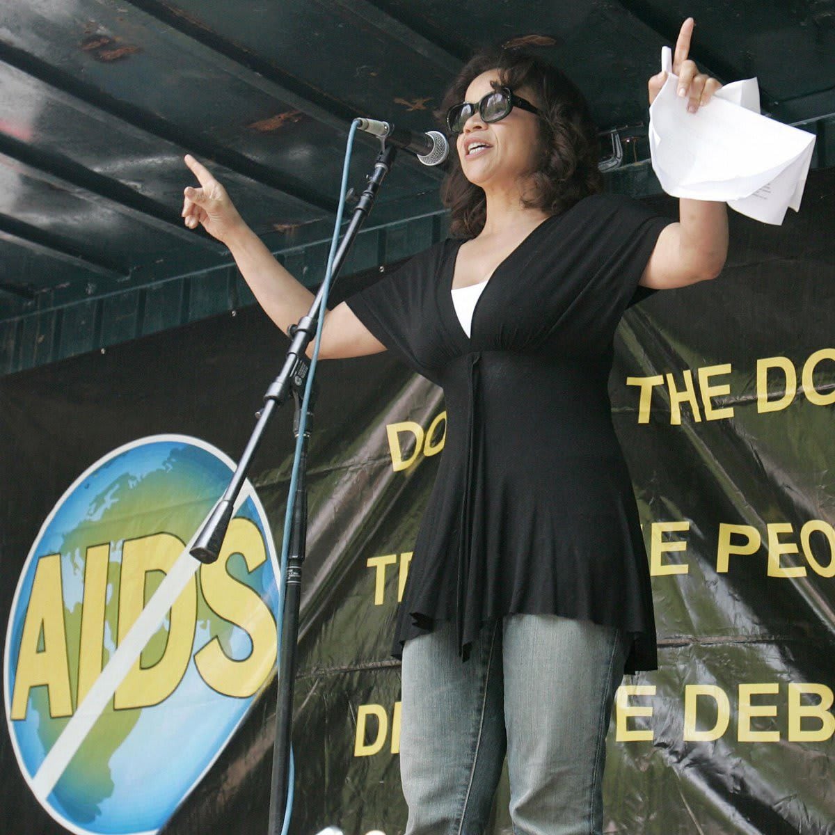 US actress, dirfector and AIDS activist