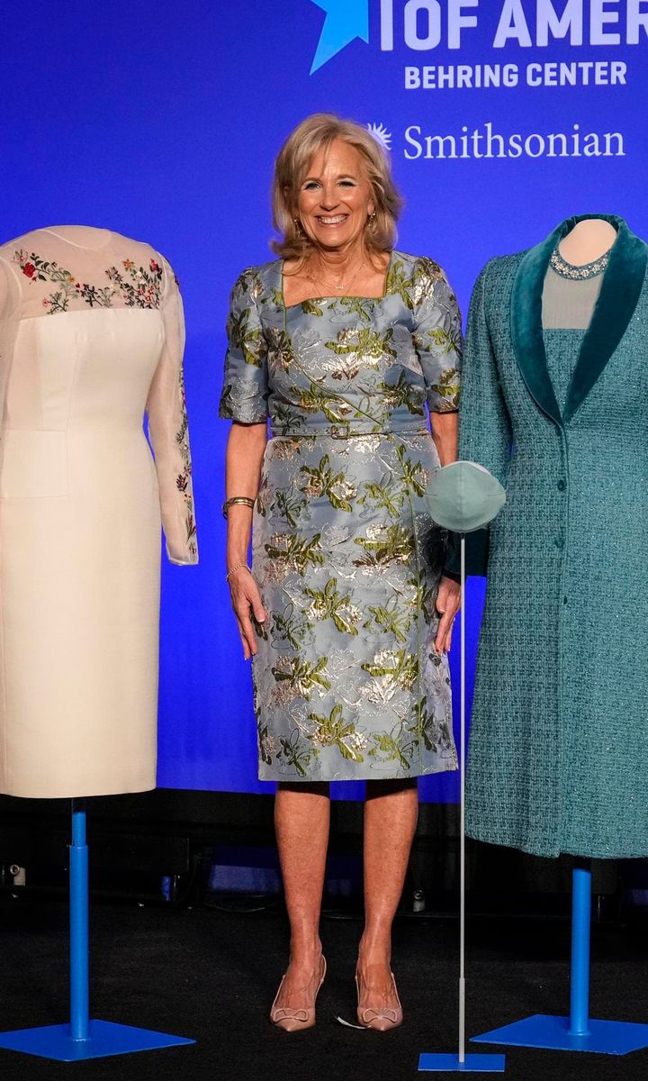 First Lady Jill Biden Presents Her Inauguration Day Attire To The Smithsonian Museum