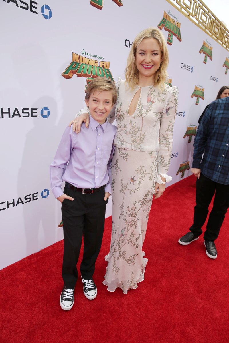 Ryder Robinson and Kate Hudson seen at the Premiere of 'Kung Fu Panda 3' 