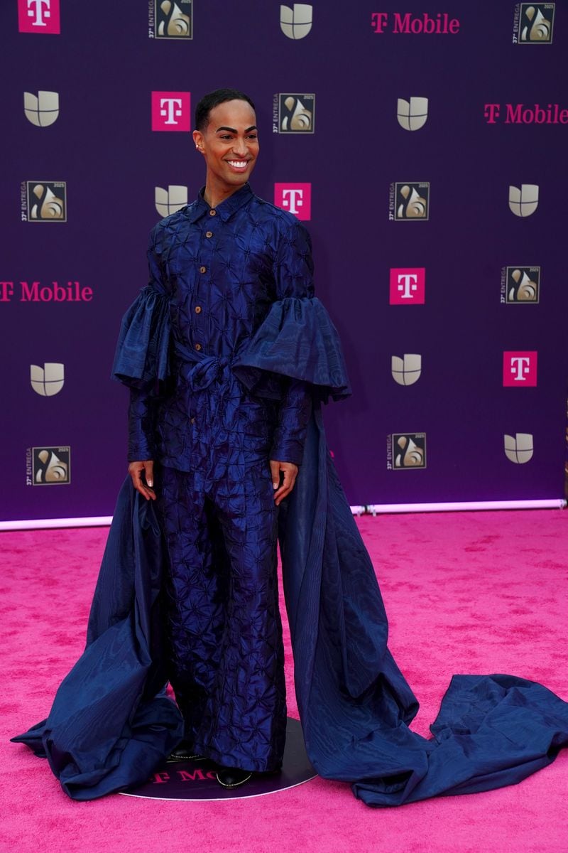 MIAMI, FLORIDA - FEBRUARY 20: Pollito Tropica attends Univision's 37th Premio Lo Nuestro at Kaseya Center on February 20, 2025 in Miami, Florida. (Photo by Sergi Alexander/Getty Images) 