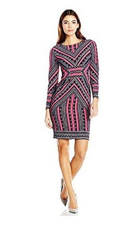 Women's Petite Long Sleeve Bodycon Dress by Vince Camuto (Amazon)