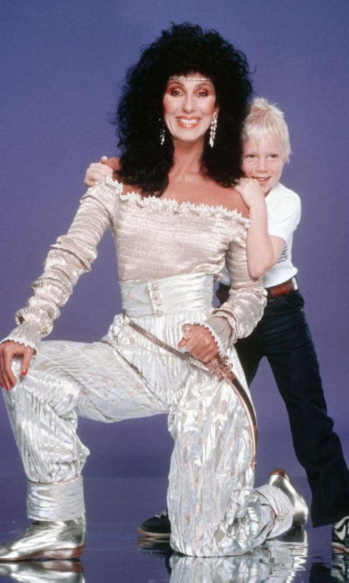 Cher and her son Elijah Blue