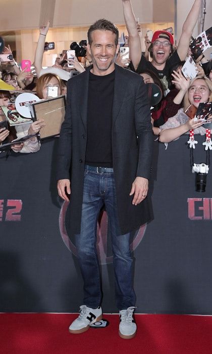 Ryan Reynolds got the K-Pop star treatment as he arrived at the premiere of his latest film Deadpool 2 in Seoul, South Korea.
Photo: Getty Images