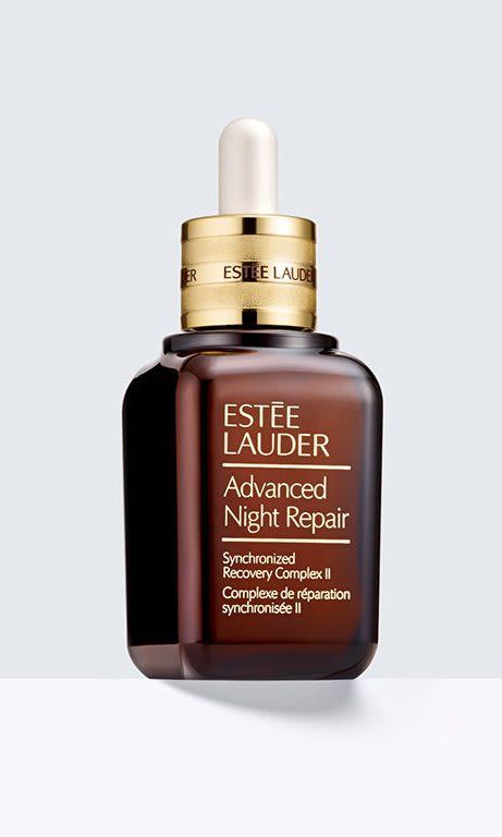 For radiant, youthful skin, she uses Estee Lauder's Night Repair