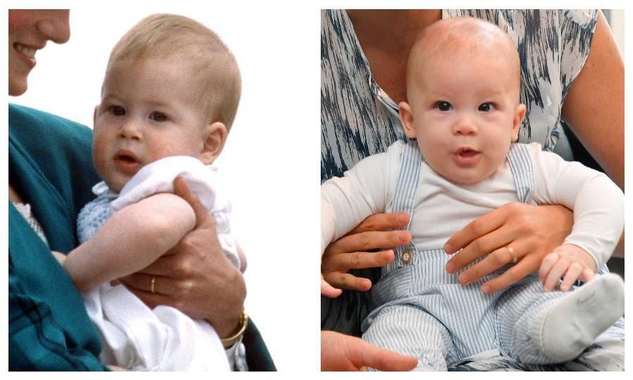 Archie looks just like dad Prince Harry in old photos