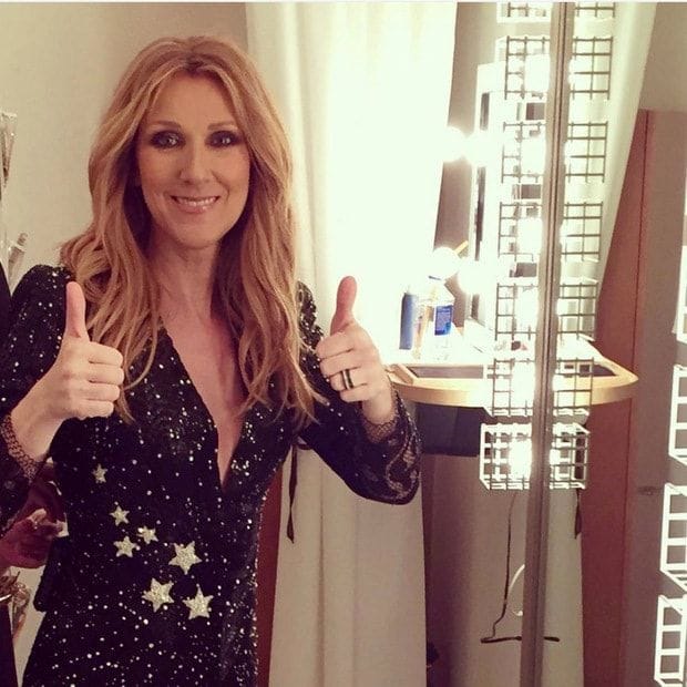 Celine Dion gave the thumbs up to her final performance until May 17.
<br>
Photo: Instagram/@CelineDion