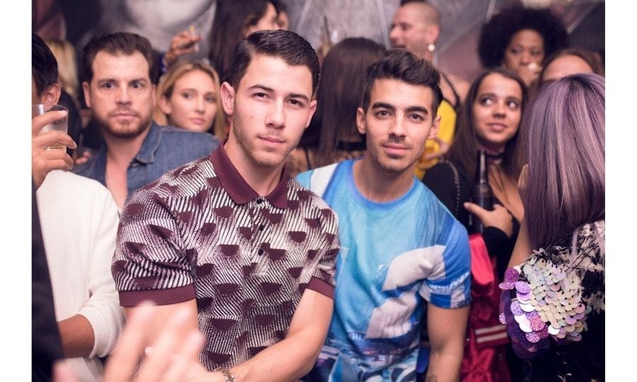 September 17: Birthday behavior! Nick Jonas celebrated his birthday at 1 OAK LA with brother and BFF, Joe Jonas, after wrapping his Future Now tour with Demi Lovato.
Photo: Banfy / 1 OAK LA