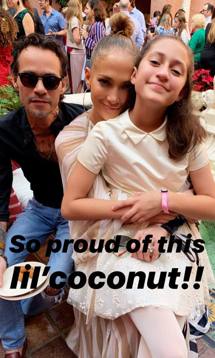 Marc Anthony and Jennifer Lopez together at Emme's Christmas show