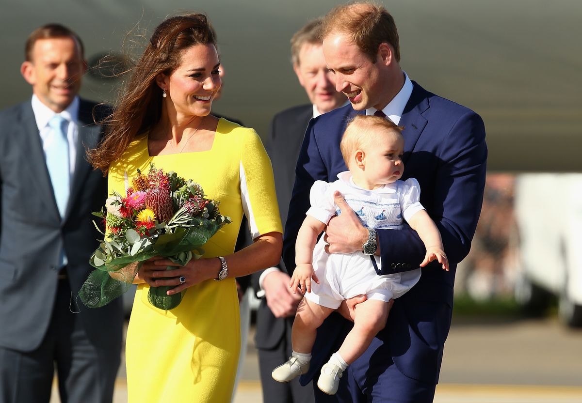 Prince George traveled to Australia and New Zealand with his parents in April of 2014