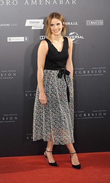 Emma wore Christopher Kane as she promoted her movie 'Regression' in Madrid in 2015. <br>
Photo: Getty Images