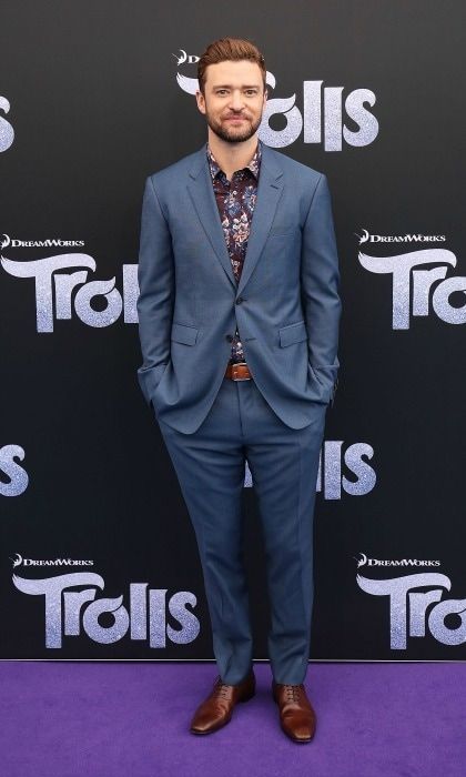 November 20: Justin Timberlake rocked a suit with no tie and still looked good during the <i>Trolls</i> premiere in Sydney, Australia.
Photo: Brendon Thorne/Getty Images