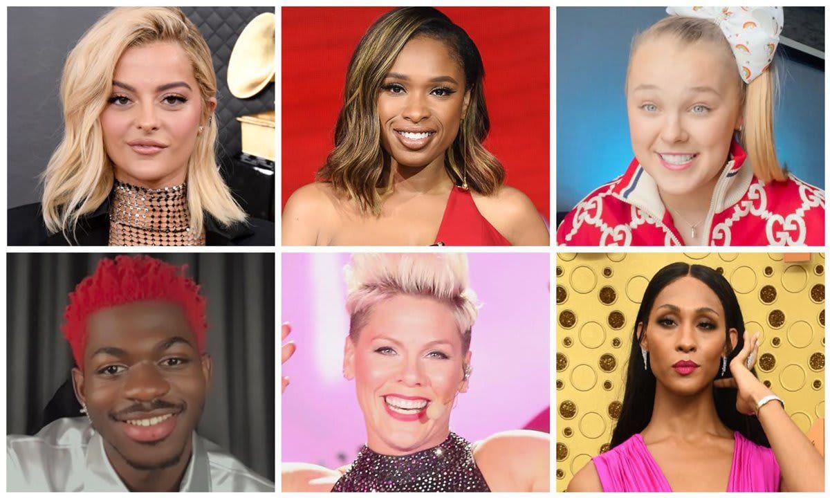 Bebe Rexha, Jennifer Hudson, JoJo Siwa, Lil Nas X, P!NK, and MJ Rodriguez